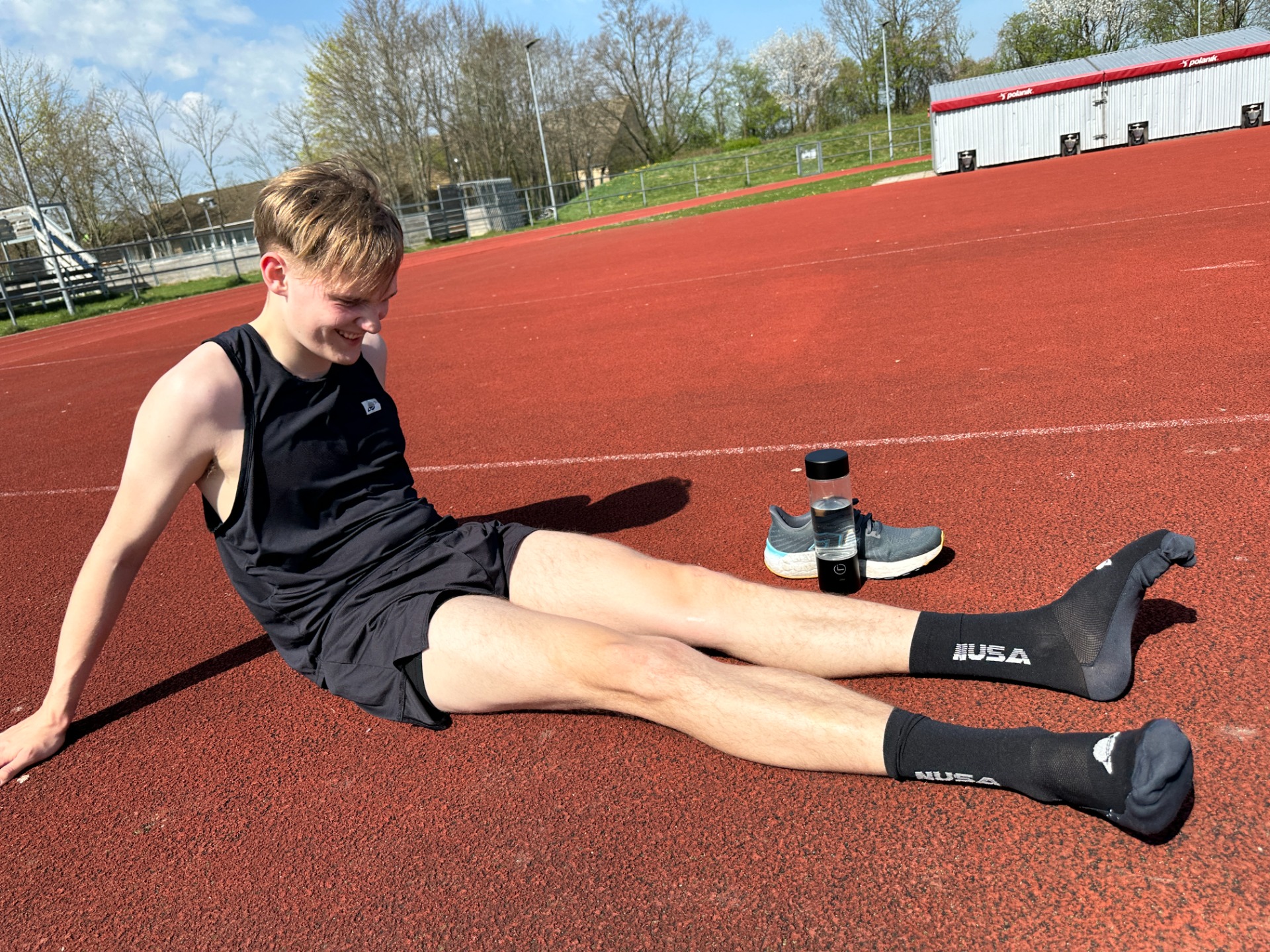 Mig på atletikbanen